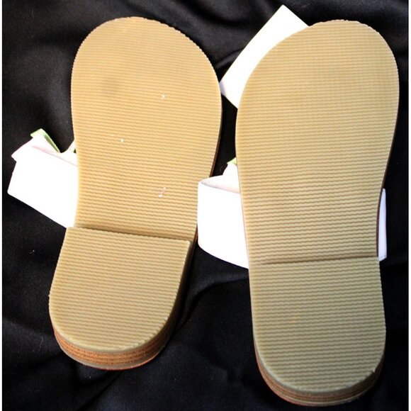 2010 Gymboree Easter Celebrate Spring Thongs Shoes sz 12 Flip Flips Tulips Sanda - Picture 4 of 5